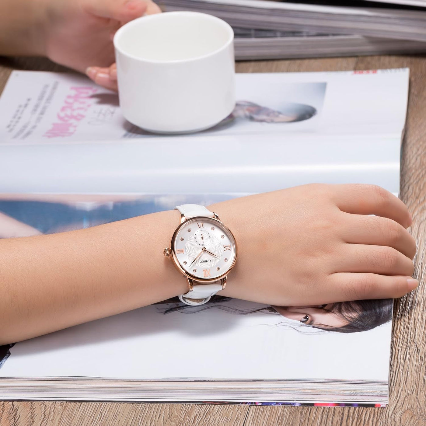 Women'S Watches for Ladies Female Wrist Watch Leather Band Waterproof Thin Minimalist Casual Simple Dress Quartz Analog Watch